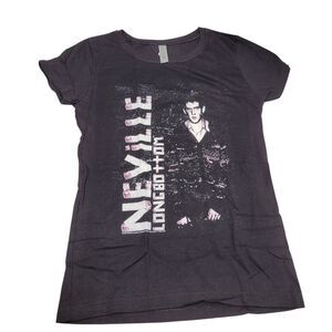 Harry Potter Girls Neville Longbottom Short Sleeve Crew Neck T-Shirt Black Large